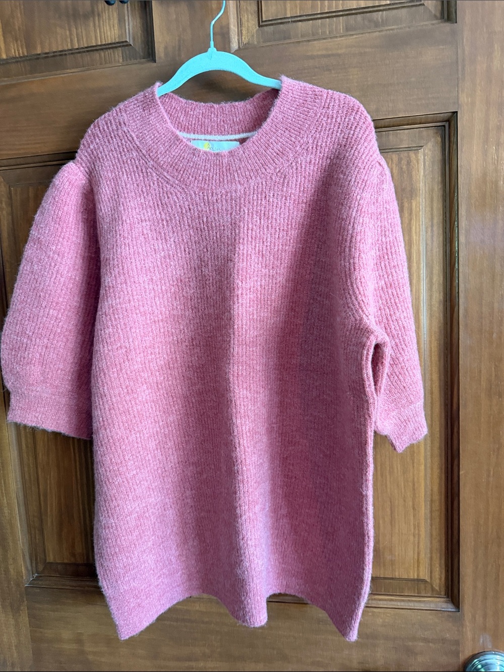 Boden Coral Crewneck Short-Sleeve Sweater